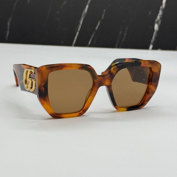 NEW GUCCI GG0956S 007 HAVANA WOMEN SUNGLASSES GUCCI